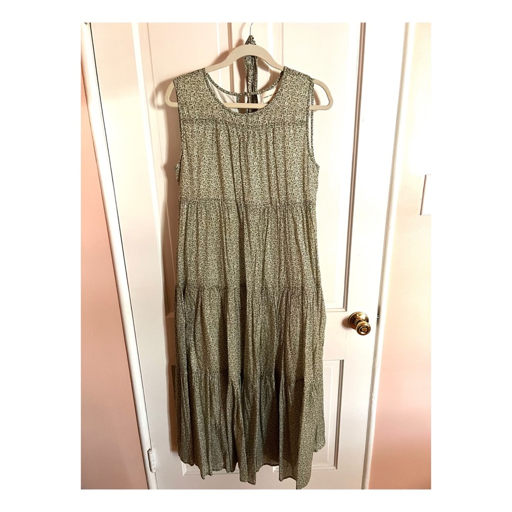 Laude The Label Green Floral Maxi Dress